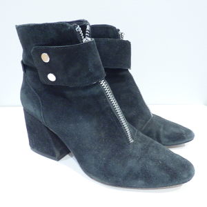 Dolce Vita Heeled Suede Booties in Black